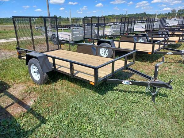 2022 AMO 5×10 Single Axle Lowside landscape/utility trailer Landscape