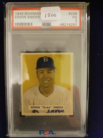 Vintage Graded Baseball Card Collection – 1 of 5