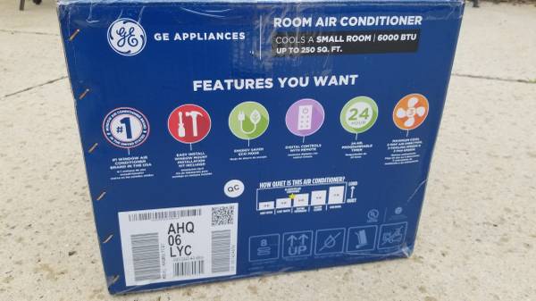 AC window air conditioner A/C unit cooling conditioning GE 6000 NEW