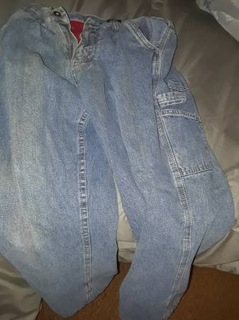 Reduced Price–Used Faded Glory (red Fleeced) Jeans