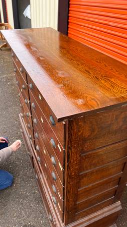 Early 1900’s Apothecary/Bankers Chest Antique 14 Drawer Dresser