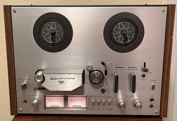 Vintage 1970’s Akai GX-4000D reel-to-reel tape deck