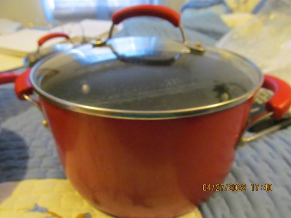 Rachel Ray 4pc. cookware in red