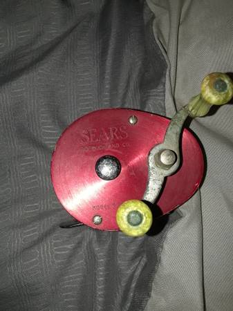 Sears Roebuck Co. Red Fishing Reel