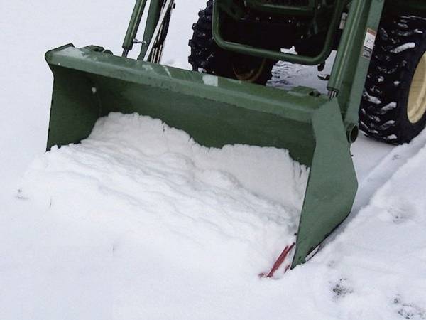 Tractor Loader Bucket Edge Tamer For John Deere Kubota On Snow, Mulch