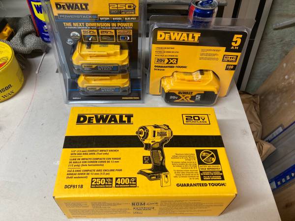 Dewalt 20v tools+Craftsman 20v battery kit+Mechanic socket set