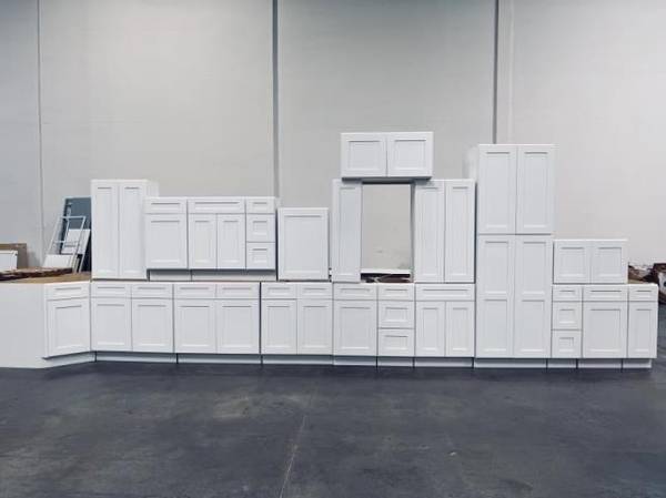 Brand New Shaker White & Gray Kitchen Cabinets WHOLESALE