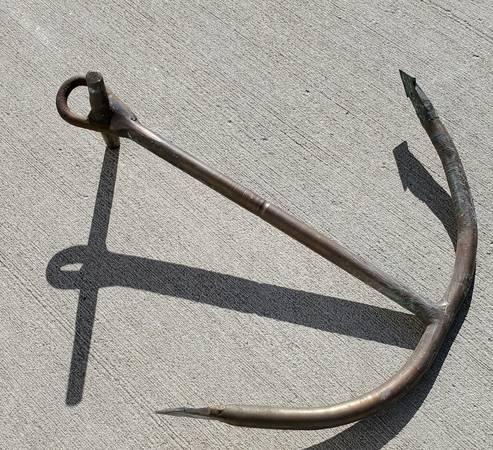 Antique Ship Fishing Boat Anchor brass copper Nautical Maritime Decor