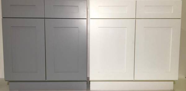 Brand New Shaker White & Gray Kitchen Cabinets WHOLESALE