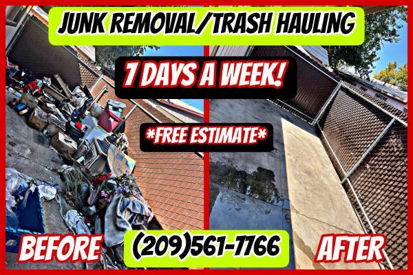 ??????JUNK REMOVAL/TRASH HAULING TREE TRIMMING 7 DAYS A WEEK????