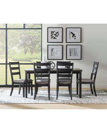 New Ansel Collection Black & Gray Dining Table