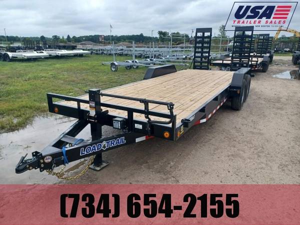 83″ X 22′ LOAD TRAIL TANDEM AXLE EQUIPMENT W/ 24″ RAMPS