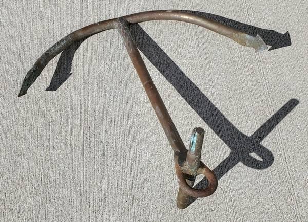 Antique Ship Fishing Boat Anchor brass copper Nautical Maritime Decor