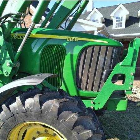 2007 6615 John Deere Tractor. Cab.