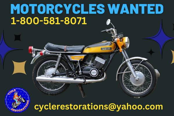 MOTORCYCLES WANTED *BEFORE 1990* ?? CALL: 1-800-581-8071