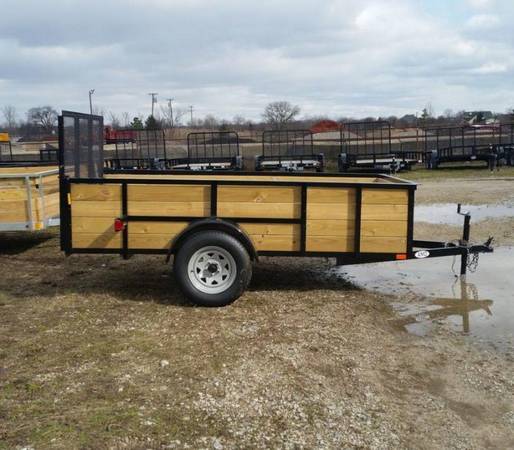 6 x 10 A.M.O. High Side Landscape Trailer