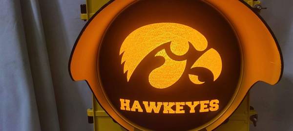 IOWA HAWKEYE MANCAVE LIGHT