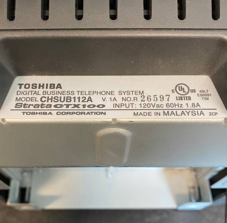 Toshiba Digital Business Telephone System With Backup Brain