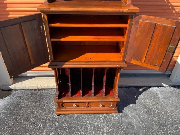 Victorian Walnut Desk Organizer