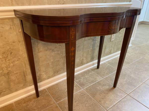 Antique Solid Mahogany Game Table