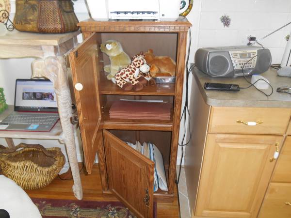 Storage Cabinet, Chair with cushions and If you adore Giraffes!!!!!!