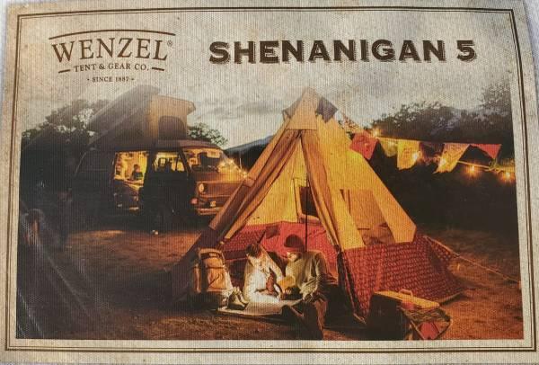 NEW Carry Bag Wenzel Shenanigan 5 Tee Pee Style Tent Adj. Center Pole