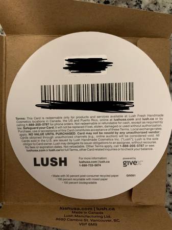 Lush Gift Card