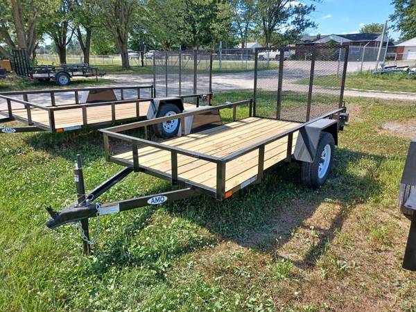 2022 AMO 5×10 Single Axle Lowside landscape/utility trailer Landscape