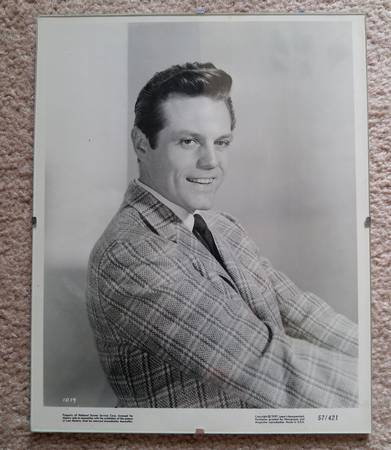 Jack Lord 8×10 Black & White Publicity Photo 1957, Framed