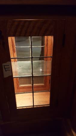 6 VINTAGE LEADED GLASS PANTRY DOORS FROM SHAKER HTS HOME W/ HARDWARE