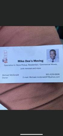 Mike Dee’s Moving, Junk removal, labor, furniture installation