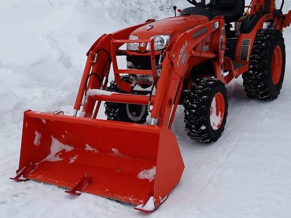 Tractor Loader Bucket Edge Tamer For John Deere Kubota On Snow, Mulch