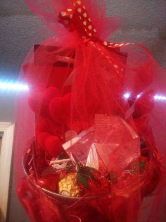 Valentine’s Gift Baskets, bake sale, yard sale!