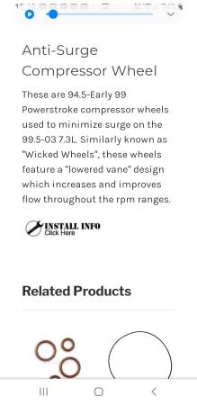 94.5 – Early 99 Compressor Wheel