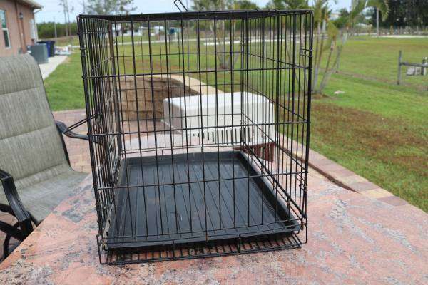 Dog Kennel Crate – Small Wire Cage – 24″ x 16″ – 19″ Tall – $20