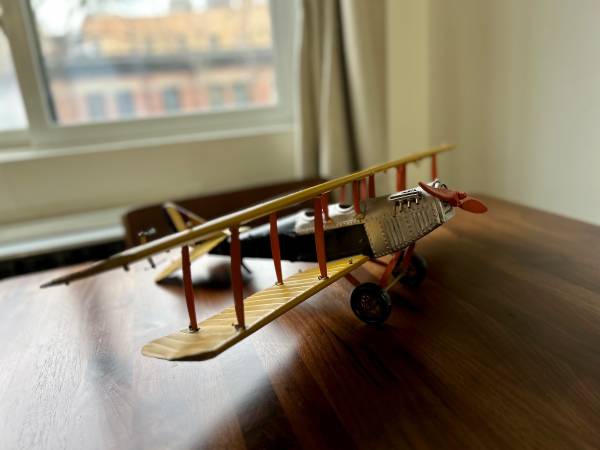 Curtis JN 7H Jenny Biplane Metal Model Plane!