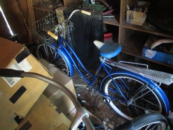 Stored Years-Western Flyer Lady’s 24″ Bicycle U.S. Built-Has Rear Rack