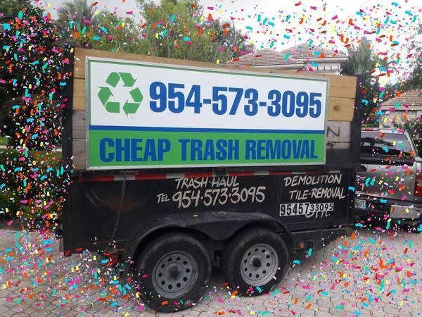 CHEAP TRASH REMOVAL // DEMOLITION SERVICE//TILE REMOVAL//