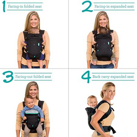 Infantino Flip 4-in-1 Carrier – Newborns to 32lbs