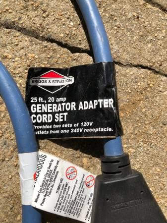 Briggs and Stratton Generator Cord Set Cable Adapter 25 Feet Long