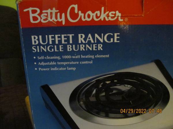 betty Crocker hot plate