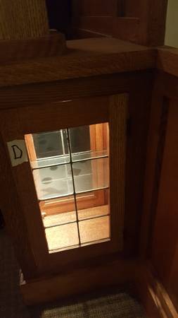 6 VINTAGE LEADED GLASS PANTRY DOORS FROM SHAKER HTS HOME W/ HARDWARE