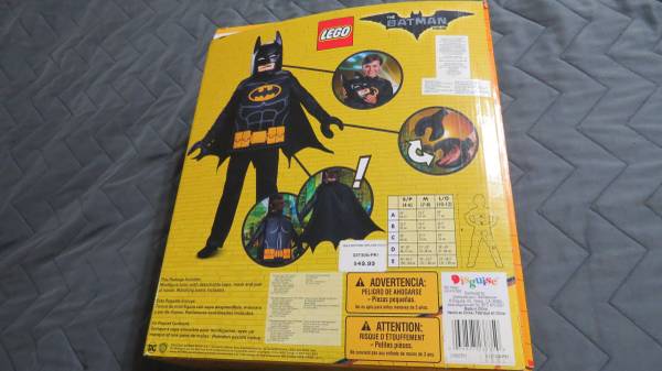 Lego Batman Kids Costume Size Large