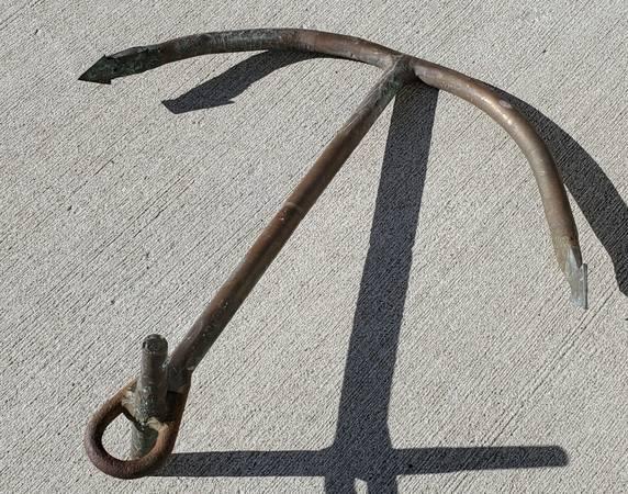 Antique Ship Fishing Boat Anchor brass copper Nautical Maritime Decor