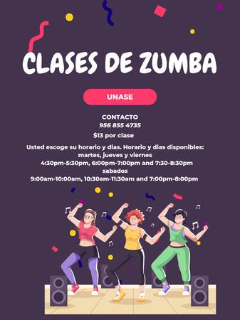 Zumba classes