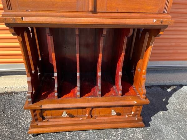 Victorian Walnut Desk Organizer