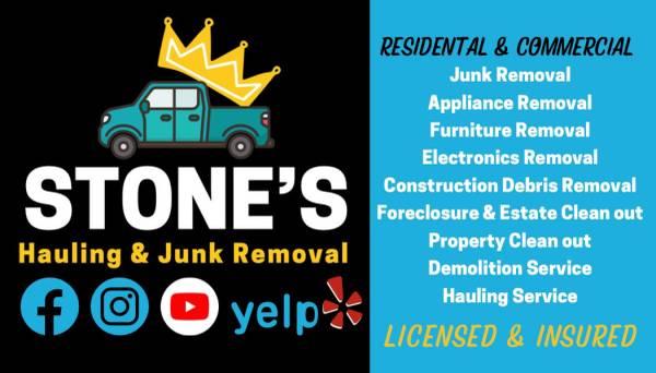 Stone’s Hauling & Junk Removal