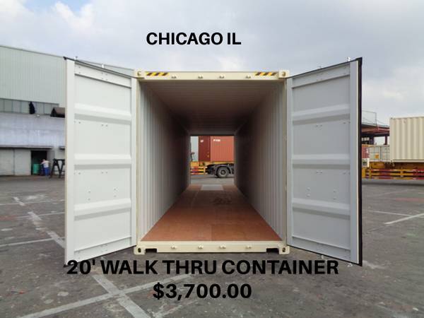 20′ container with 2 rollup doors and heat and air condition installed