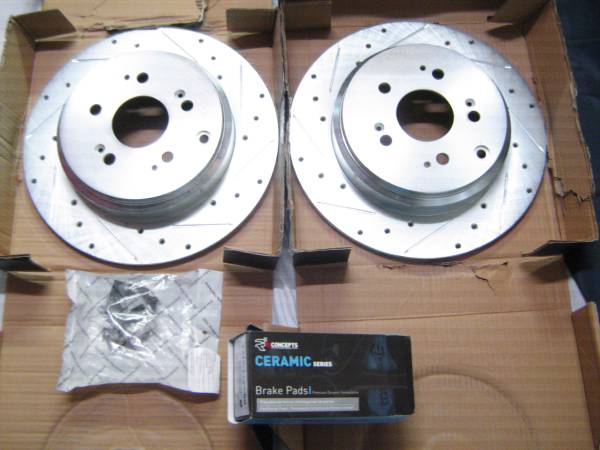 2011-2017 Odyssey rear rotors brake pads