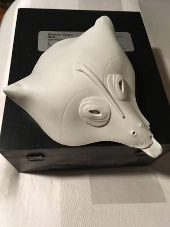 PAUL WUNDERLICH ROSENTHAL LIMITED EDITION “WOLF” MASK SIGNED 500/276